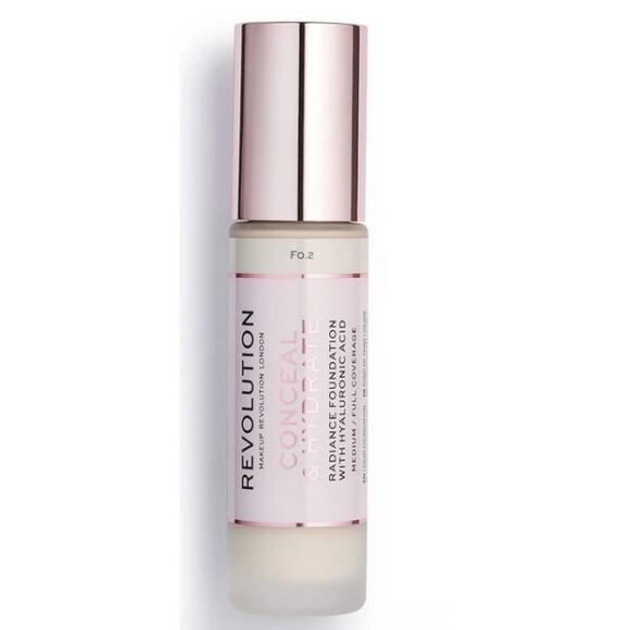 Revolution Conceal & Hydrate Concealer, F0.2, Hyaluronic Acid Glycerin, NWT - Picture 3 of 3